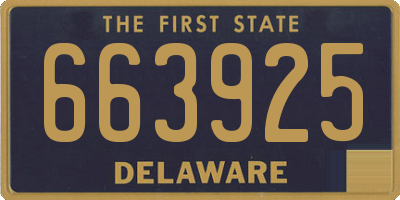 DE license plate 663925