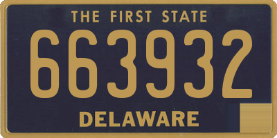 DE license plate 663932