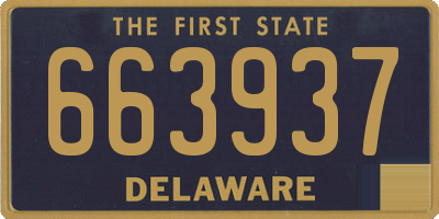 DE license plate 663937