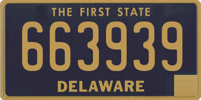 DE license plate 663939