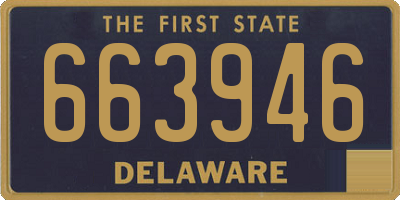 DE license plate 663946