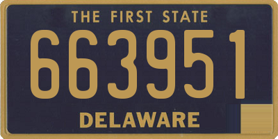 DE license plate 663951