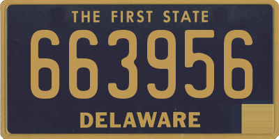DE license plate 663956