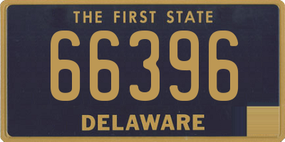 DE license plate 66396