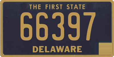 DE license plate 66397