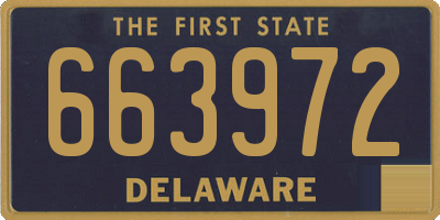 DE license plate 663972