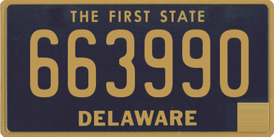 DE license plate 663990
