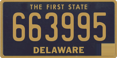DE license plate 663995