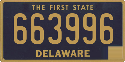 DE license plate 663996