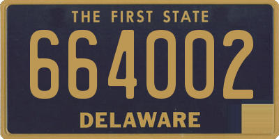 DE license plate 664002