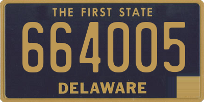 DE license plate 664005