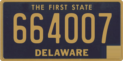 DE license plate 664007