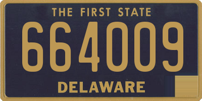 DE license plate 664009
