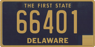 DE license plate 66401