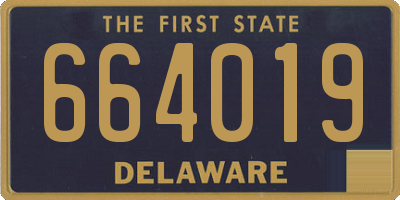DE license plate 664019