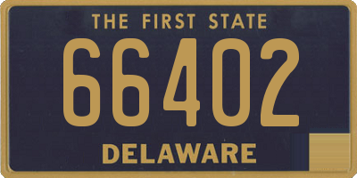 DE license plate 66402