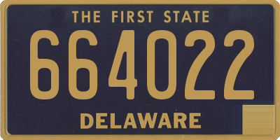 DE license plate 664022