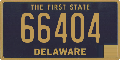 DE license plate 66404