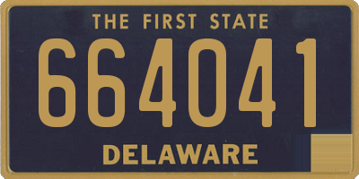 DE license plate 664041