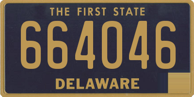 DE license plate 664046