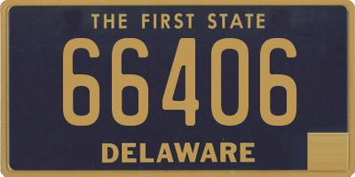 DE license plate 66406
