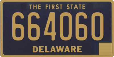 DE license plate 664060