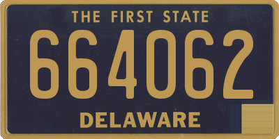 DE license plate 664062