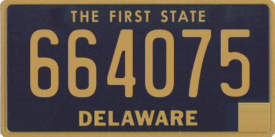 DE license plate 664075