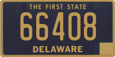 DE license plate 66408