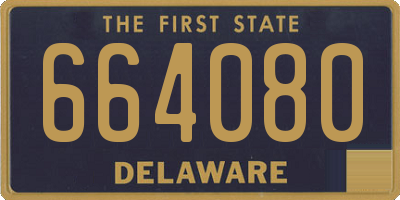 DE license plate 664080