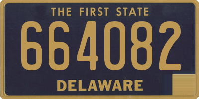 DE license plate 664082