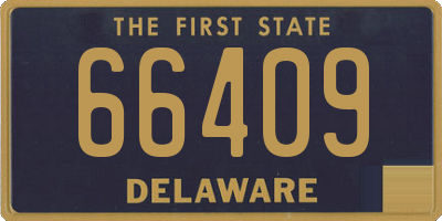 DE license plate 66409