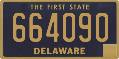 DE license plate 664090