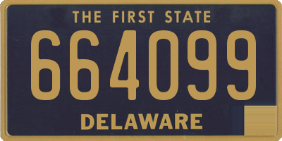 DE license plate 664099