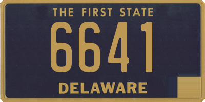 DE license plate 6641