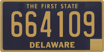 DE license plate 664109