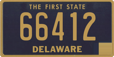 DE license plate 66412