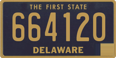 DE license plate 664120