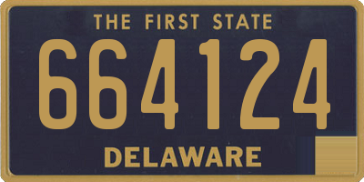 DE license plate 664124