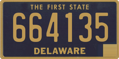 DE license plate 664135