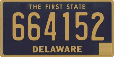 DE license plate 664152