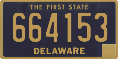 DE license plate 664153