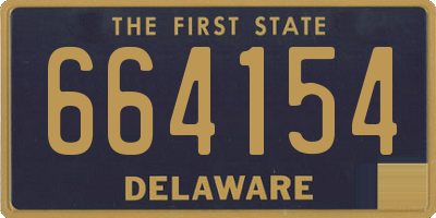 DE license plate 664154