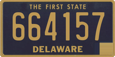DE license plate 664157