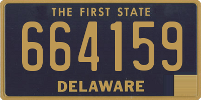 DE license plate 664159