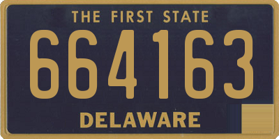 DE license plate 664163