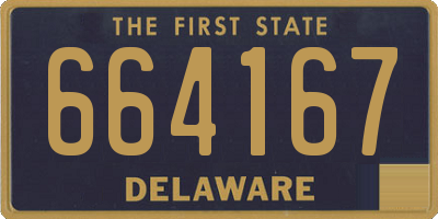DE license plate 664167