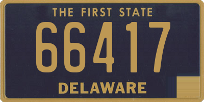 DE license plate 66417