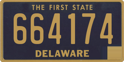 DE license plate 664174