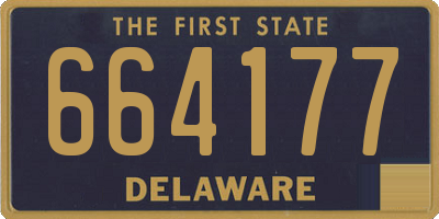 DE license plate 664177